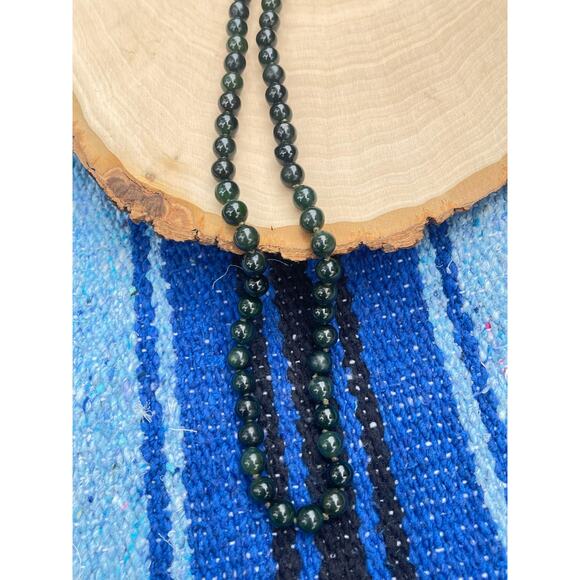 Vintage Jade Bead Strand 18” - Picture 3 of 6